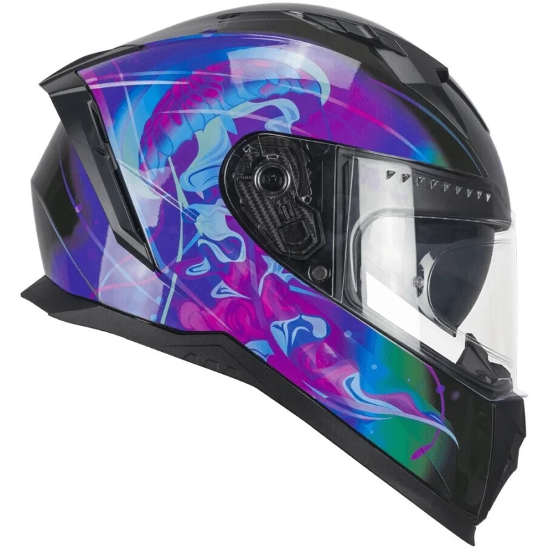 Non Perdere CGM 311S BLAST JELLY Integral Motorcycle Helmet Black Purple