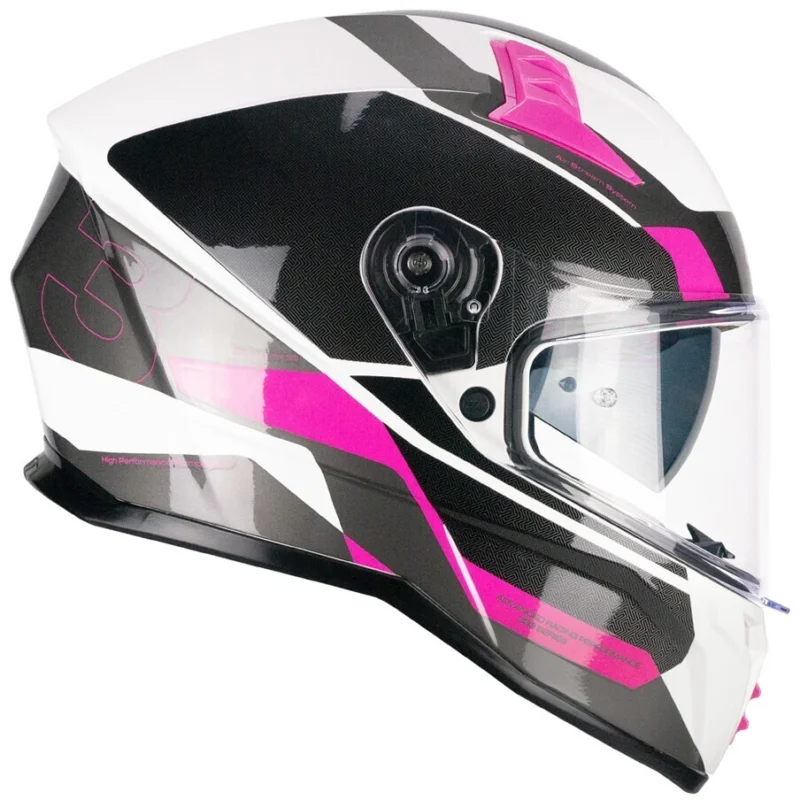 CGM 333G ONYX SPORT Full Face Motorcycle Helmet Grey Fluorescent Pink Scelto Dai Clienti