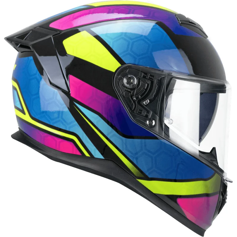 CGM 361K AVENT FIBER NEON Full Face Motorcycle Helmet Pink Light Blue Fluorescent Yellow Super Prezzo