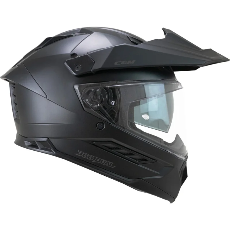CGM 366A DUAL MONO Full Face Motorcycle Helmet, Matte Black A Buon Prezzo