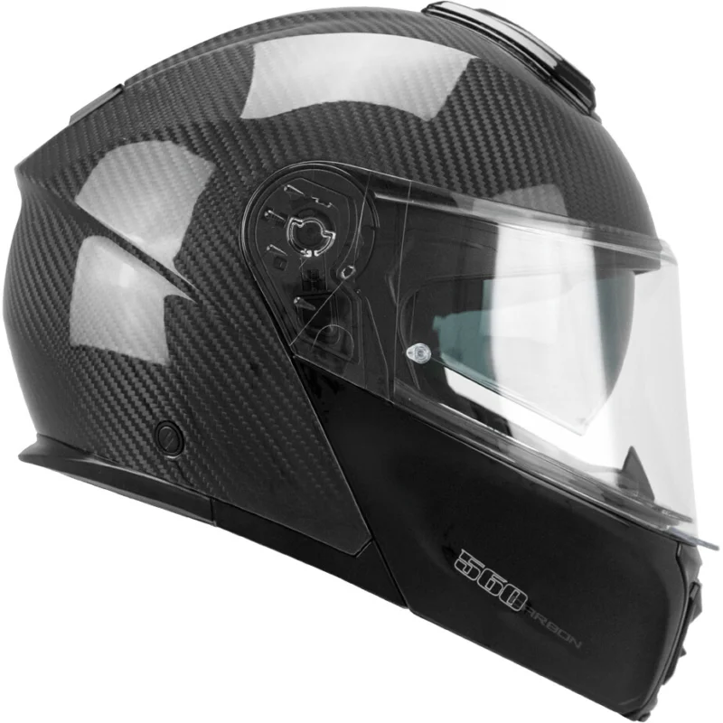 Prezzo Di Fabbrica CGM 560C MAD PRO Carbon Modular Motorcycle Helmet P/J Black