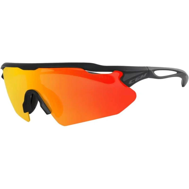 CGM 770A FLY Sports Bike Sunglasses Black IRIDIUM PLUS Red Lens Ultimissimo Modello