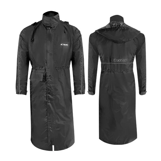 Nuovo Arrivo CGME05 PONDER Black Motorcycle Rain Trench