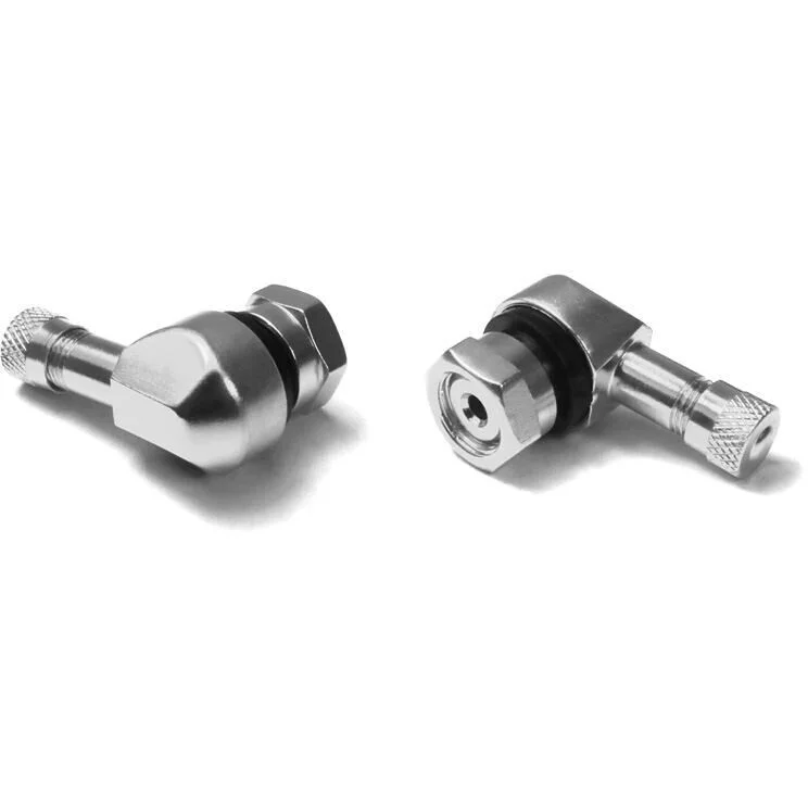 Miglior Prezzo Chaft Angle Valve for Tires in Aluminum Silver