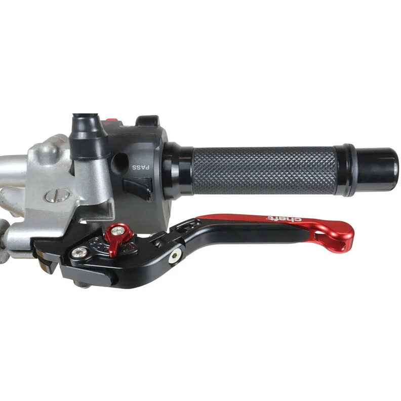Chaft LER03 Adjustable CNC Brake and Clutch Lever Gloss Red Occasione Imperdibile