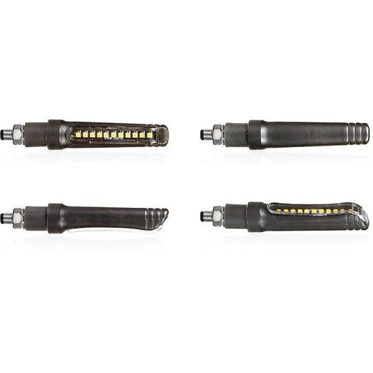 Novità Chaft Melten Melten Motorcycle Led Indicators Approved Black Orange Reflector