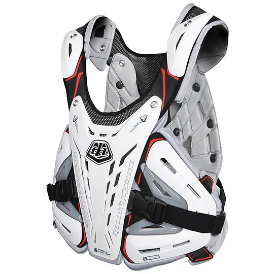 Offerta Child Moto Cross Enduro Troy Lee Designs 5900 BodyGuard White