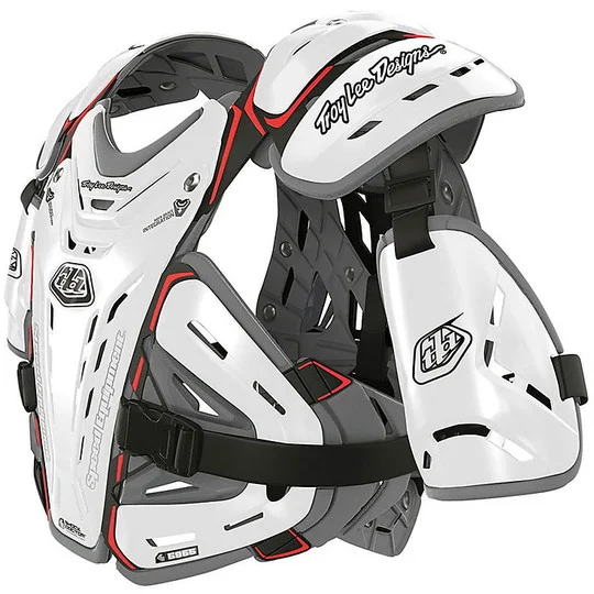 Popolare Child Moto Cross Enduro Troy Lee Designs 5955 BodyGuard White