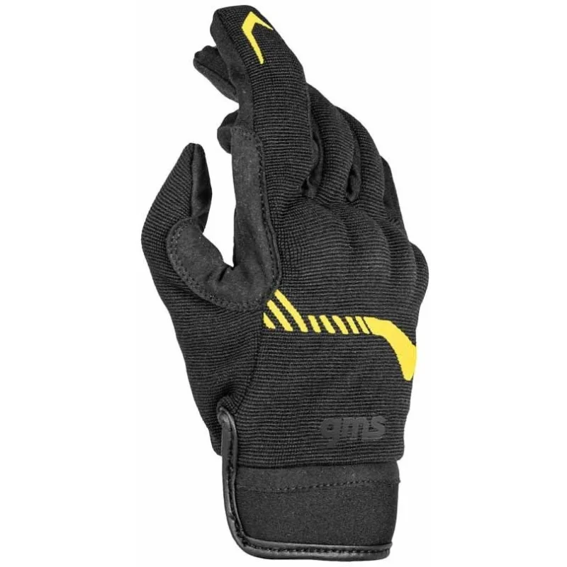 Child Motorcycle Gloves Gms JET-CITY Kids Black Yellow Fluo Quantità Limitata