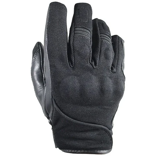 Child Motorcycle Gloves in Harisson Certified Fabric SPLASH EVO WP KID Black Prezzo Basso