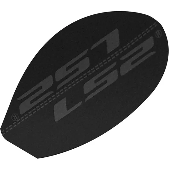 Professionale Chin plate in Black Aluminum Lateral for Valli Ls2 Helmet FF399 Valiant