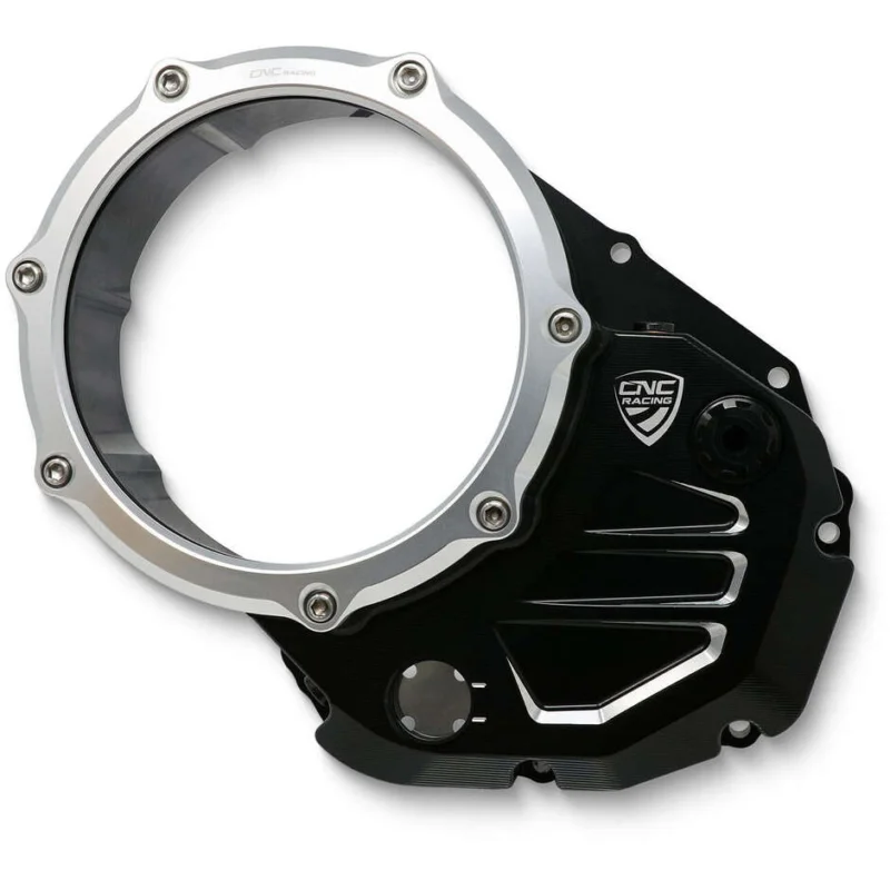 Clear Carter Oil Clutch Ducati BICOLOR CNC Racing Silver Black Non Perdere