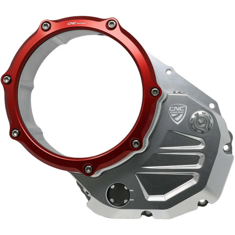 Clear Carter Oil Clutch Ducati BICOLOR CNC Racing Silver Red Super Prezzo