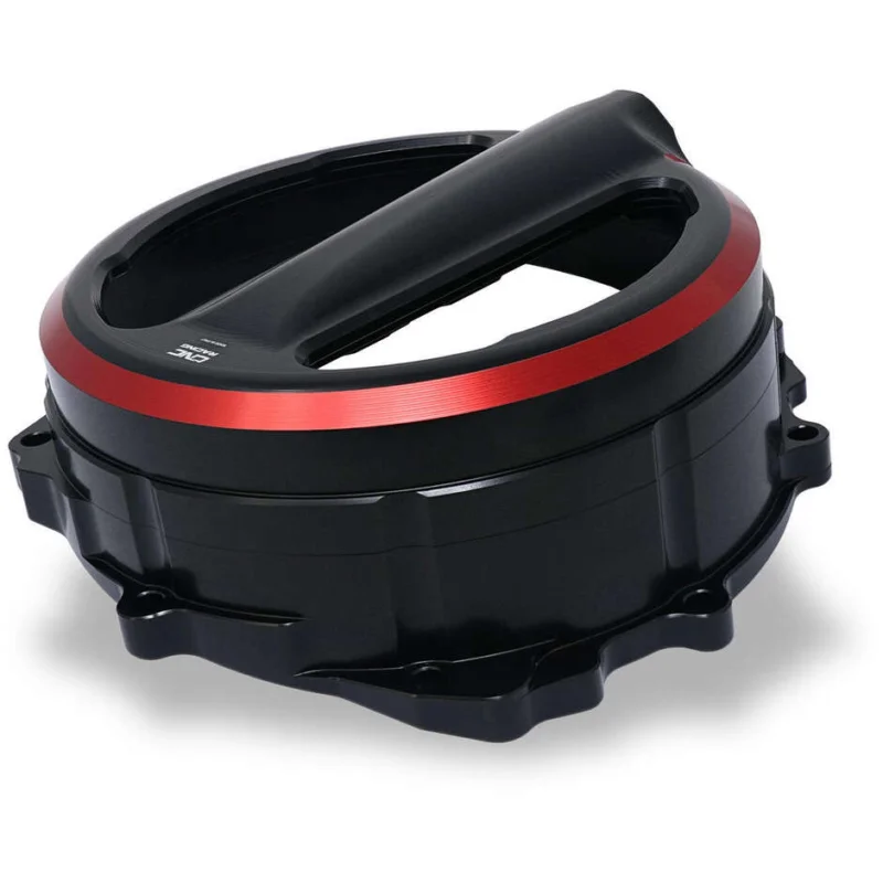 Clear Clutch Cover CA301 MV Agusta - Wire Control - Bicolor CNC Racing Black Red Affare