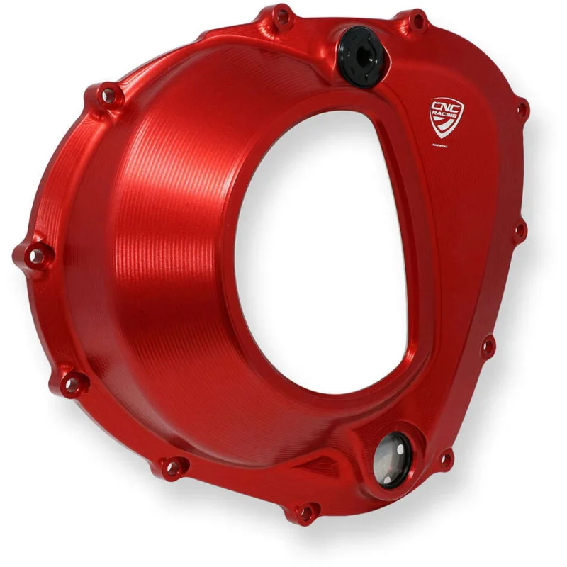 Prezzo Ridotto Clear Clutch Cover CA302 MV AGUSTA 4 CYLINDER CNC Racing Red