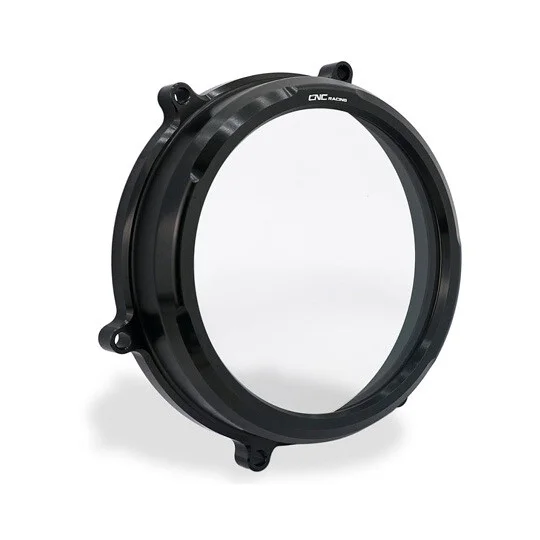 Saldi Clear Oil Clutch Cover CA202 Ducati Panigale V2 - Streetfighter V2 CNC Racing Black