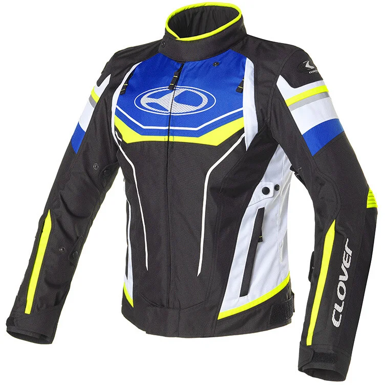 Clover AIRBLADE 4 LADY SPORT Women's Motorcycle Jacket Blue Yellow White Black Saldi