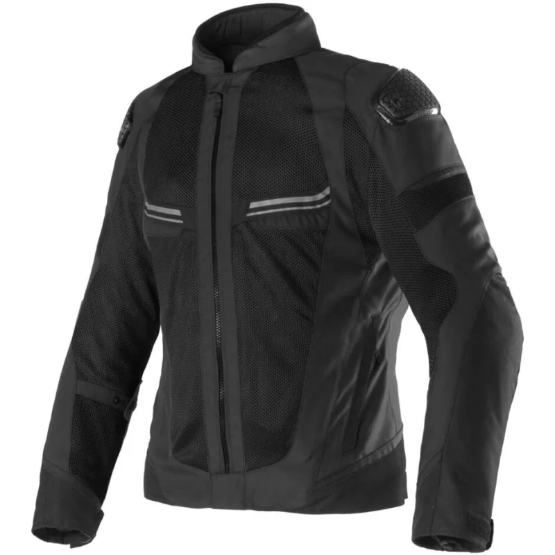 Compra Online Clover AIRJET 6 Perforated Motorcycle Jacket Black