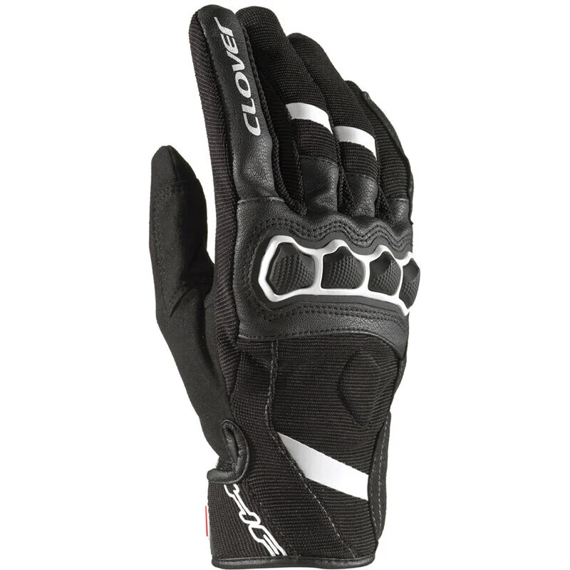 Clover AIRTOUCH 2 Summer Motorcycle Gloves Black White Occasione Imperdibile