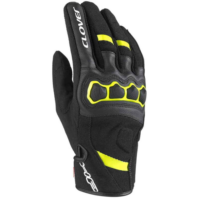 Clover AIRTOUCH 2 Summer Motorcycle Gloves Black Yellow Occasione Imperdibile