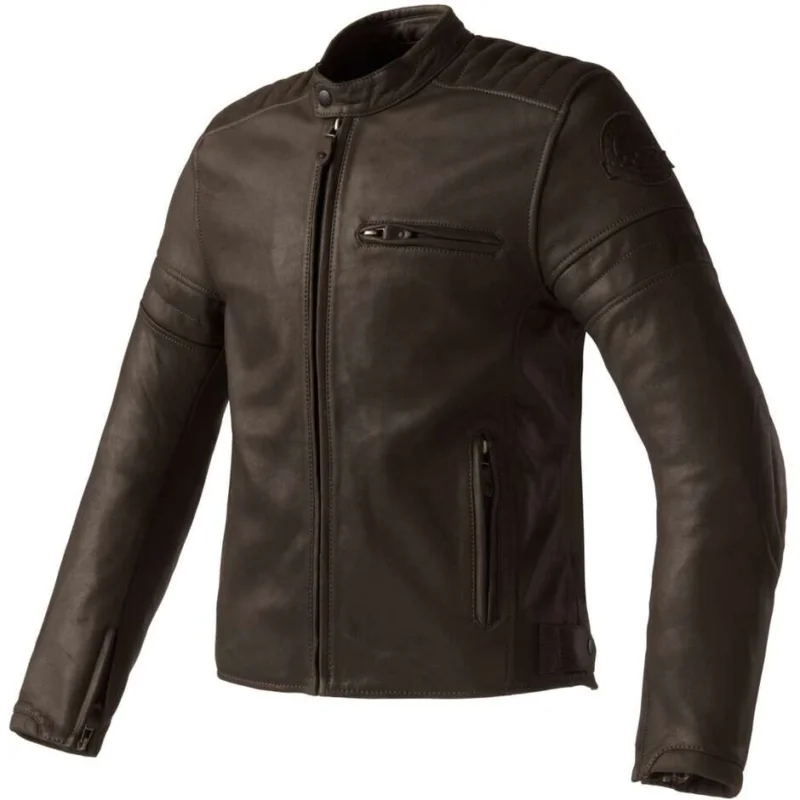 Popolare Clover BULLET PRO 2 Brown Leather Motorcycle Jacket