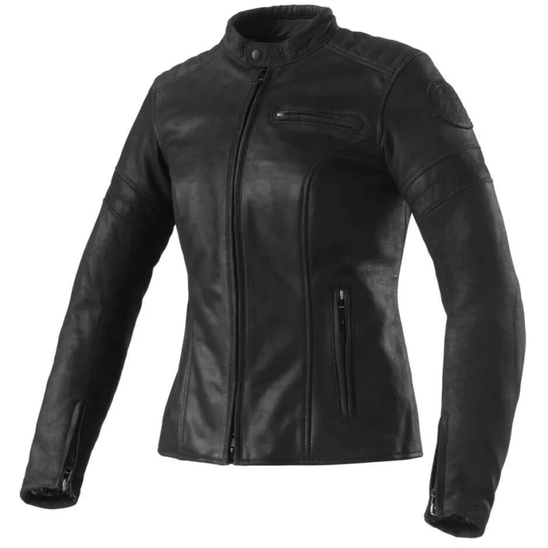 Non Perdere Clover BULLET PRO 2 LADY Women's Leather Motorcycle Jacket Black