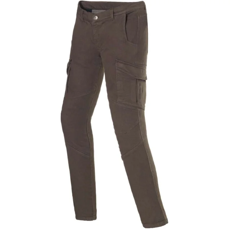 Spedito Oggi Clover CARGO PRO Brown Fabric Motorcycle Pants