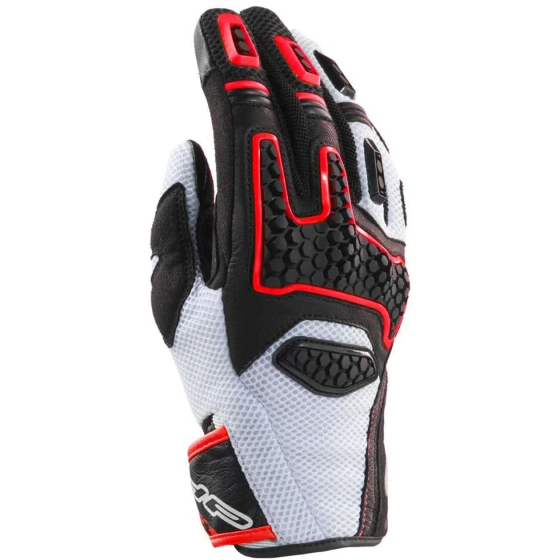 Clover GTS-3 Summer Motorcycle Gloves White Black Red Ultimissimo Modello