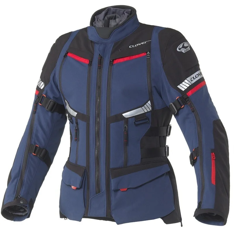 Clover GTS 5 WP LADY Women's Motorcycle Jacket Navy Black Sconto