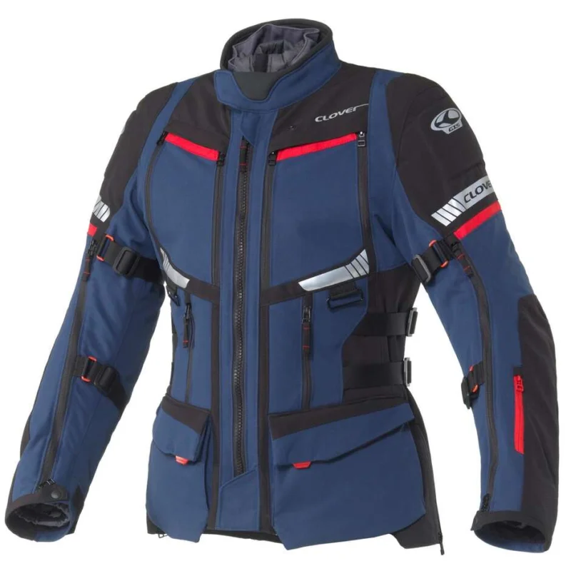 Clover GTS 5 WP Motorcycle Jacket Navy Black Consegna Rapida