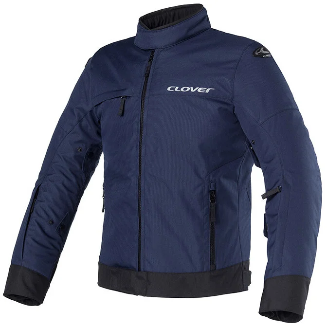 Clover LOOPING LADY Navy Black Women's Motorcycle Jacket Miglior Prezzo