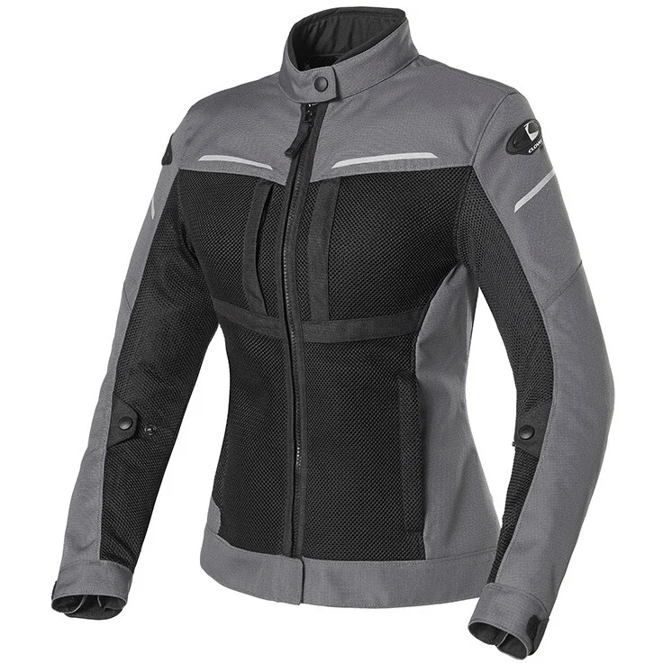 Prezzo Ridotto Clover NETSTYLE 2 LADY MESH Perforated Women's Motorcycle Jacket Black Dark Grey