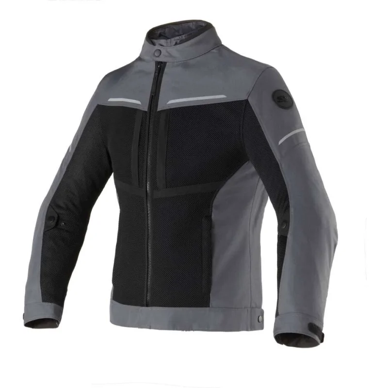 Ordina Subito Clover NETSTYLE 3 WP Perforated Motorcycle Jacket Black Grey