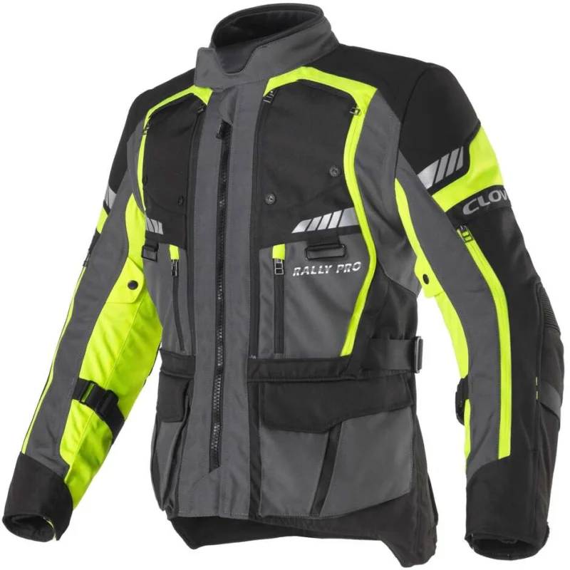 Clover RALLY PRO WP Motorcycle Jacket Black Yellow Must-Have