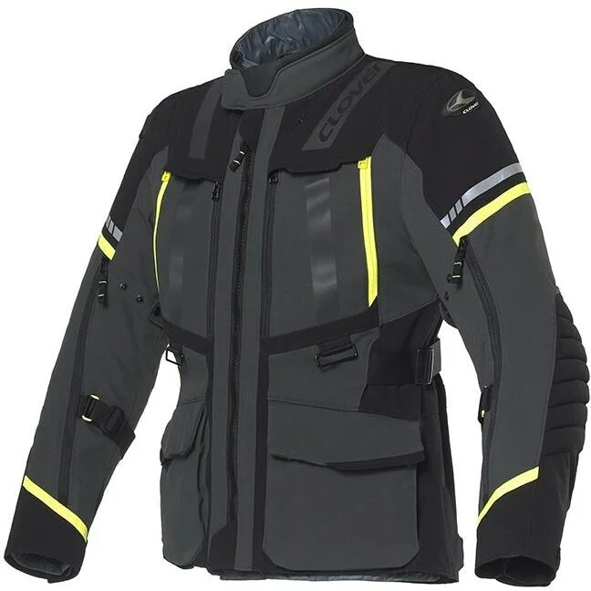 Promo Stagionale Clover SAVANA 4 WP LADY Women's Motorcycle Jacket Yellow Dark Grey