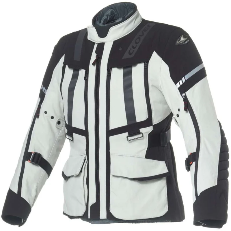 Clover SAVANA 4 WP Motorcycle Jacket Black Grey Offerta Limitata