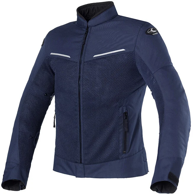 Non Perdere Clover TROPICA LADY Navy Black Perforated Women's Motorcycle Jacket