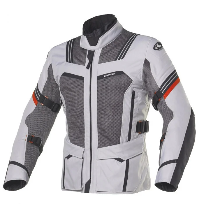 Clover VENTOURING 3 LADY WP Women's Motorcycle Jacket Grey Black Sconto