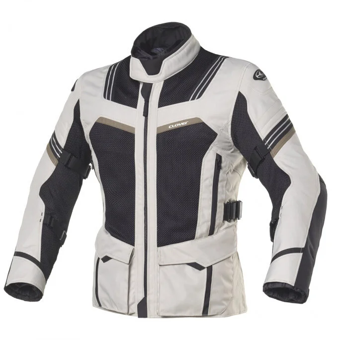 Clover VENTOURING 3 WP AIRBAG Motorcycle Jacket Black Sand Ultimissimo Modello