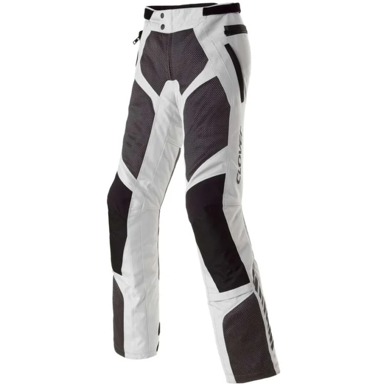 Spedizione Gratuita Clover VENTOURING 4 LADY WP Women's Summer Motorcycle Pants Black Grey