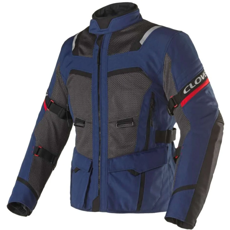 Clover VENTOURING 4 WP Motorcycle Jacket Navy Black Promo Stagionale