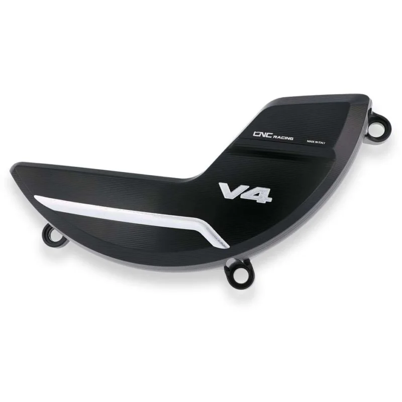 Non Perdere Clutch Cover Guard PR310 Ducati Panigale V4 Streetfighter V4 Multistrada V4 RS CNC Racing Black Silver