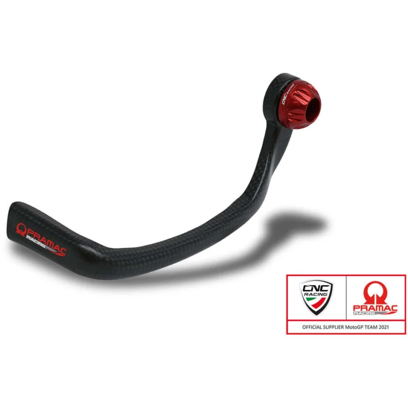 Clutch-Guard Carbon Race PL250 - Glossy carbon clutch lever guard - Pramac Racing Limited Edition CNC Racing Red Compra Oggi Stesso