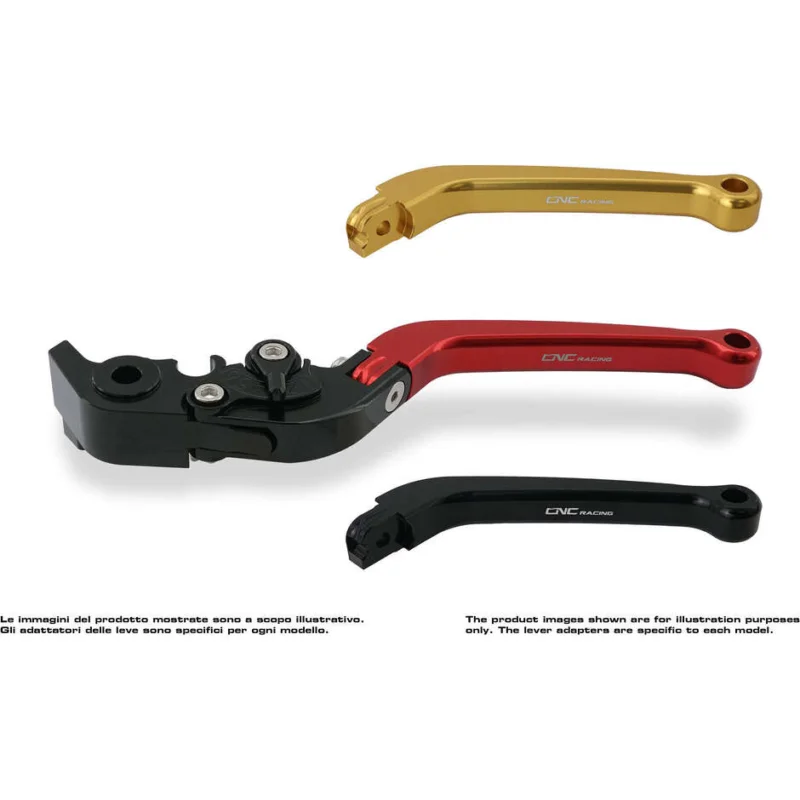 Clutch Lever LCF23 - Long Folding Model CNC Racing Red Scelto Dai Clienti