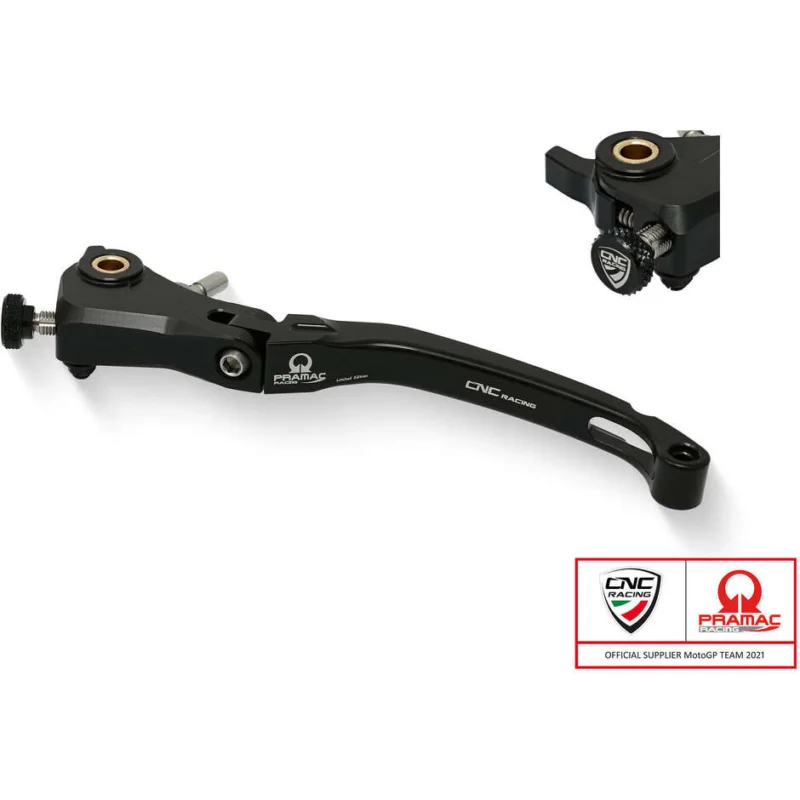 Clutch Lever Race LCR12 - Folding Pramac Racing Limited Edition CNC Racing Black Prezzo Ridotto