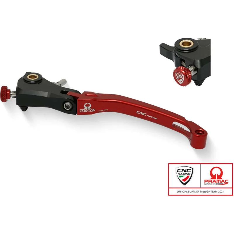 Clutch Lever Race LCR12 - Folding Pramac Racing Limited Edition CNC Racing Red Ultimissimo Modello