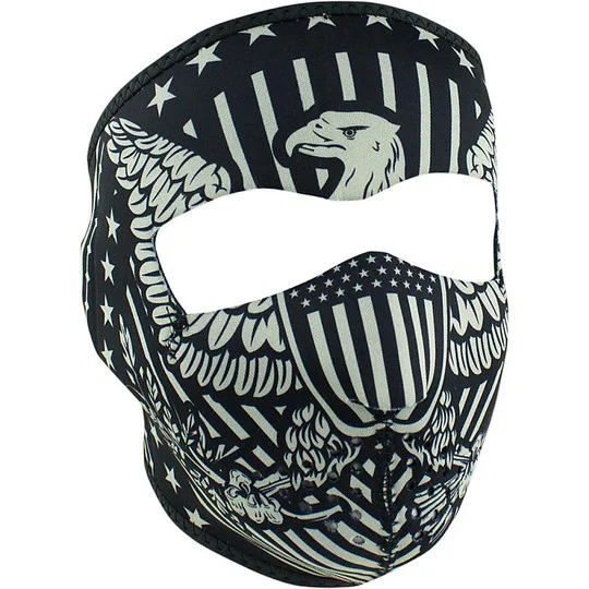 Collar Zanheadgear Motorcycle Mask Full Face Mask Vintage Eagle Reso Gratuito