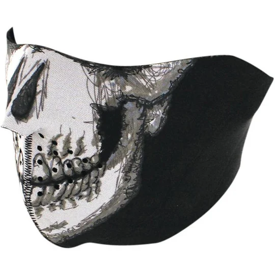 Saldi Collar Zanheadgear Motorcycle Mask Half Face Mask Skull Face