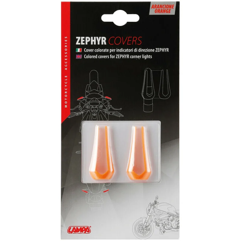 Colored Cover for Lampa Arrows Model Zephyr Orange Più Venduto