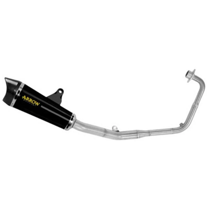 Complete kit with Arrow X-Kone Dark silencer for Honda CB 125 R (21-24) Di Tendenza